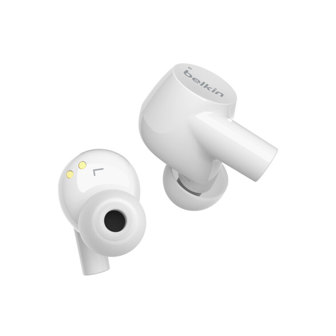 Belkin SOUNDFORM Rise True Wireless In-Ear Headphones - White in Qatar Belkin SOUNDFORM Rise True Wireless In-Ear Headphones - White in Qatar